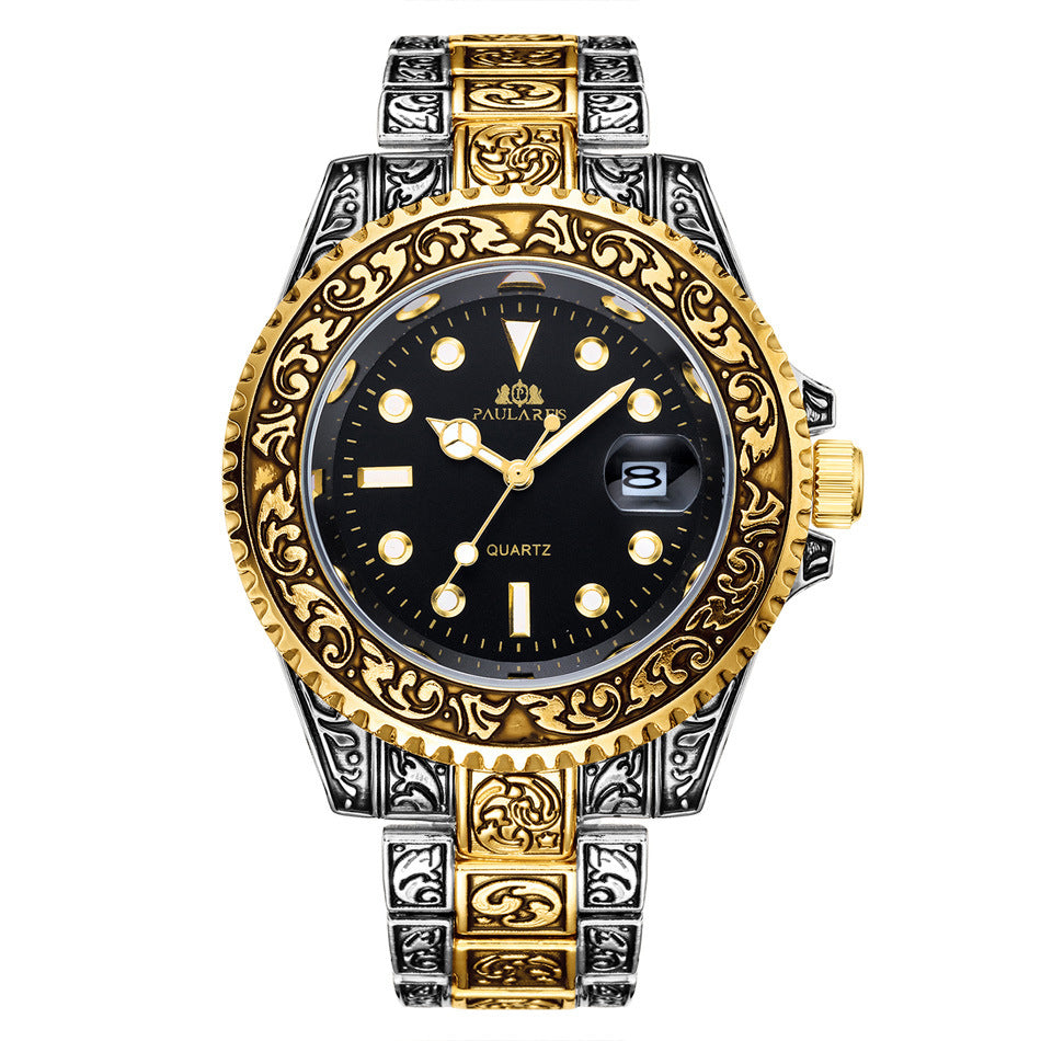 Quarz-Herrenuhr mit Kalender und Leuchtfunktion – Bild 5 | LuxeStyle