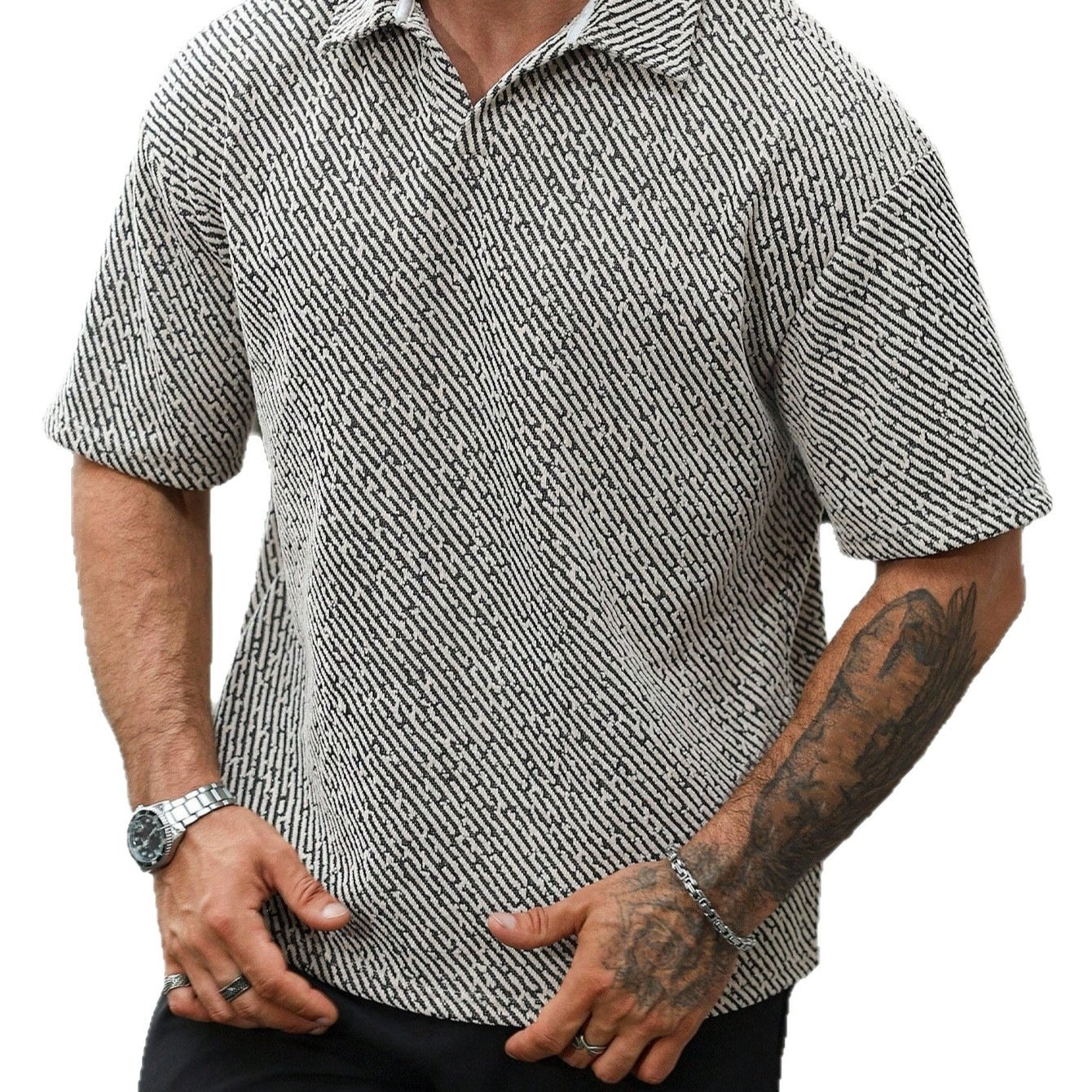 Legeres Polo-Shirt mit Karomuster