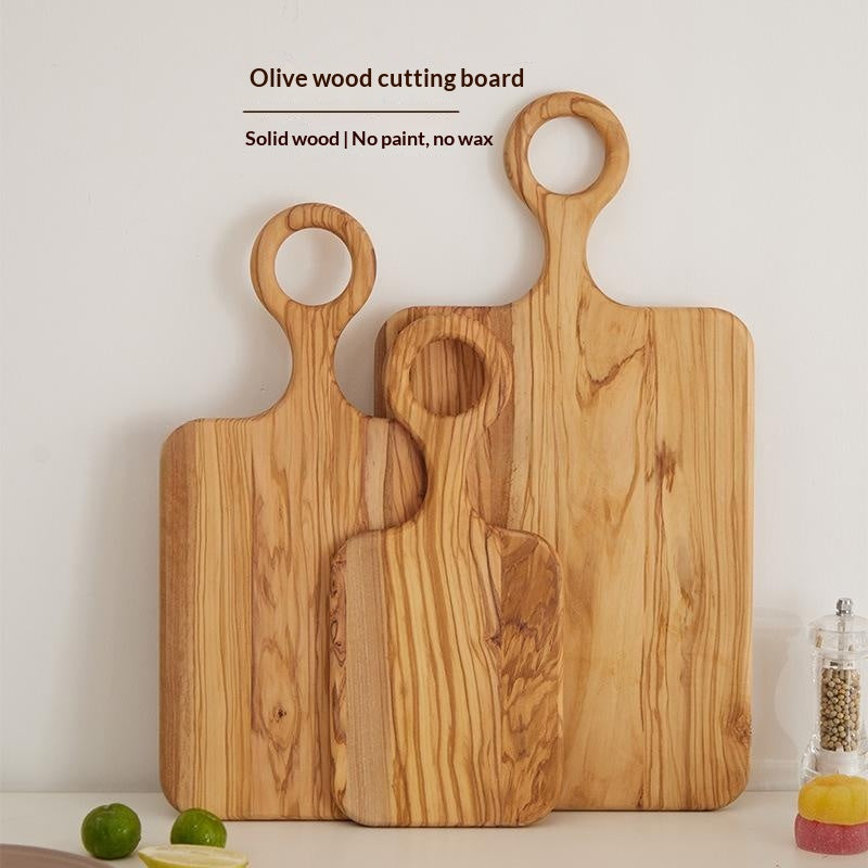 Olivholz-Präsentierbrett für Steak & Brot