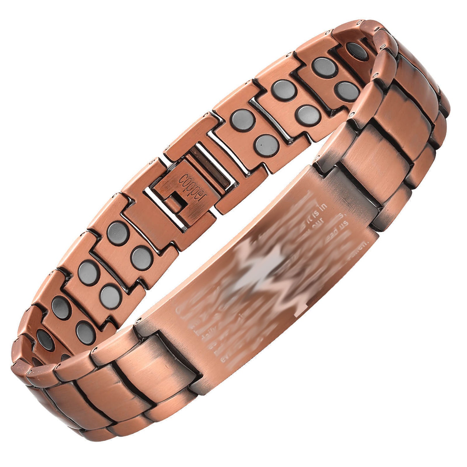 Kupferarmband für Herren mit Magnetverschluss