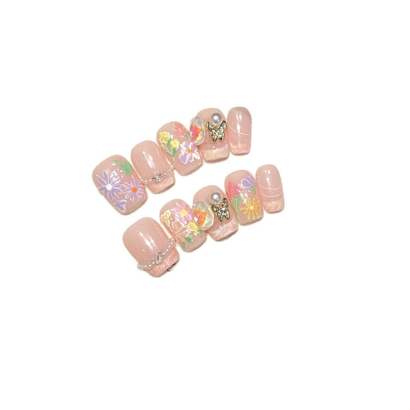 Nagelart Blumen Motiv