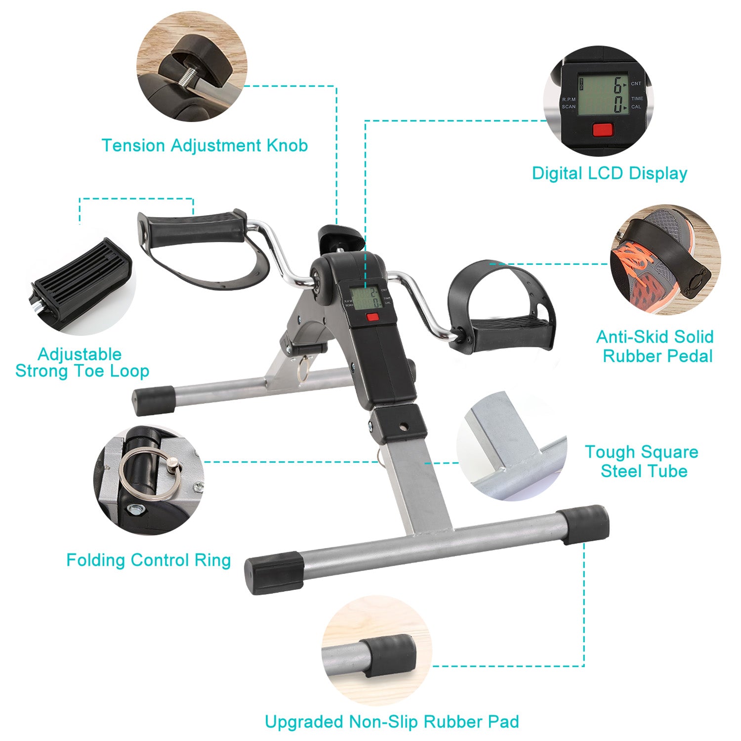 Mini-Pedaltrainer mit LCD-Display