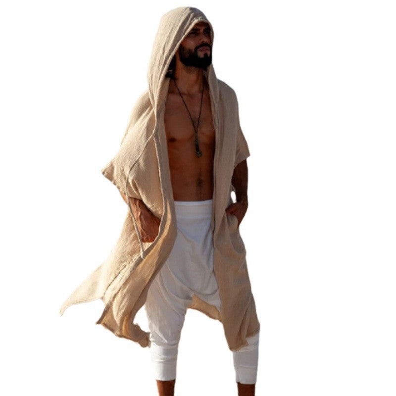 Herren-Strandshirt mit UV-Schutz und Kapuze