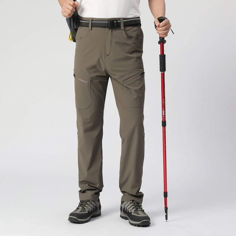 Wasserdichte dehnbare Outdoor-Hose für Wandern mit Taschen