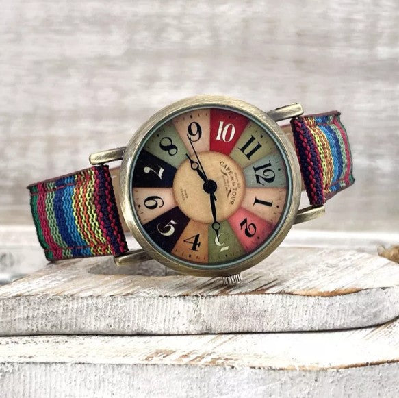 Damen-Armbanduhr mit Regenbogen-Zifferblatt | LuxeStyle