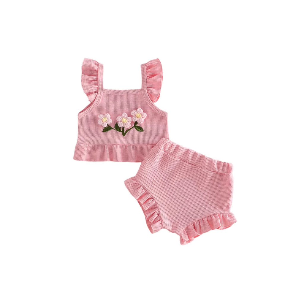 Blumen-Oberteil und Hosen-Set für Babys – Bild 5 | LuxeStyle