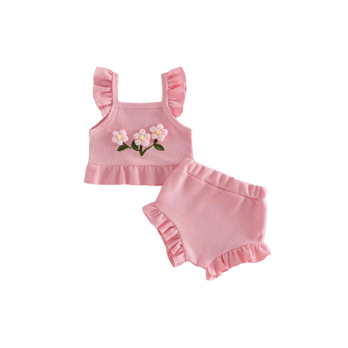 Blumen-Oberteil und Hosen-Set für Babys – Bild 5 | LuxeStyle