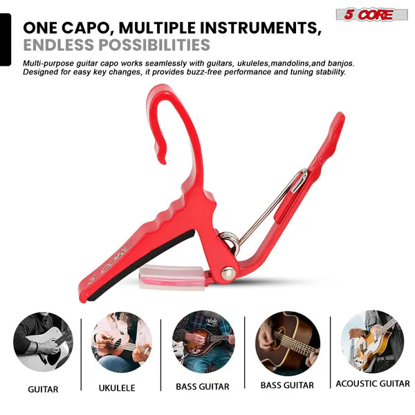 5Core Kapodaster Set für Gitarre & Co. – Ansicht 3