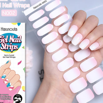 Semi-cured Gel-Nagelsticker «Ice Transparent Nude»