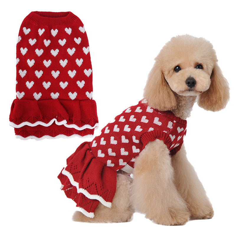 Hundestrickpullover Rot – S bis XXL – Bild 7 | LuxeStyle