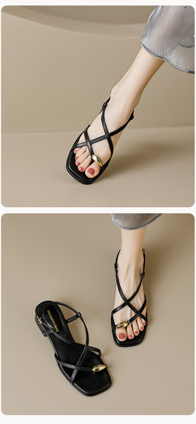 Fairy Style Roman Sandalen mit Schnürung – Bild 18 | LuxeStyle