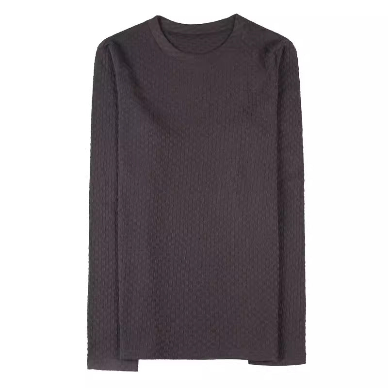 Rundhals Langarmshirt für Herren – Bild 4 | LuxeStyle
