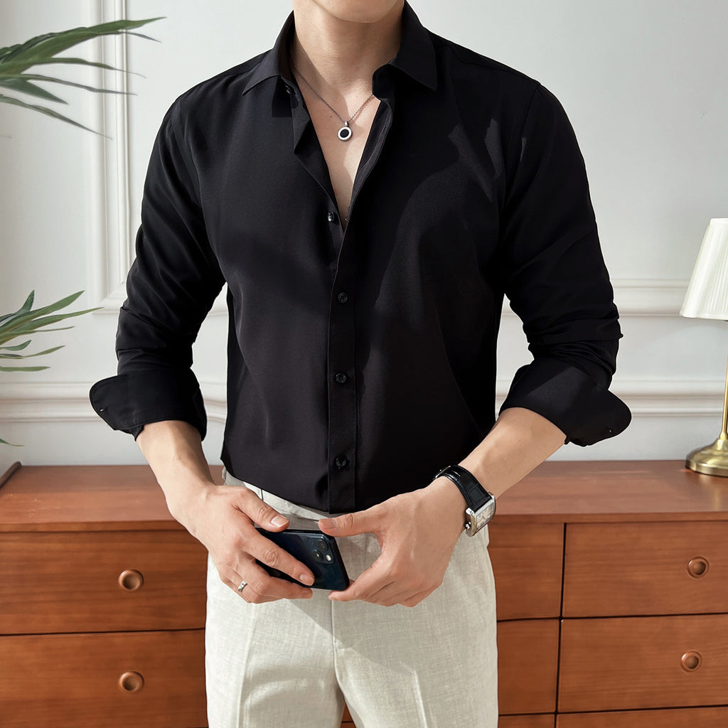 Business Hemd langarm, schmal geschnitten – Bild 9 | LuxeStyle