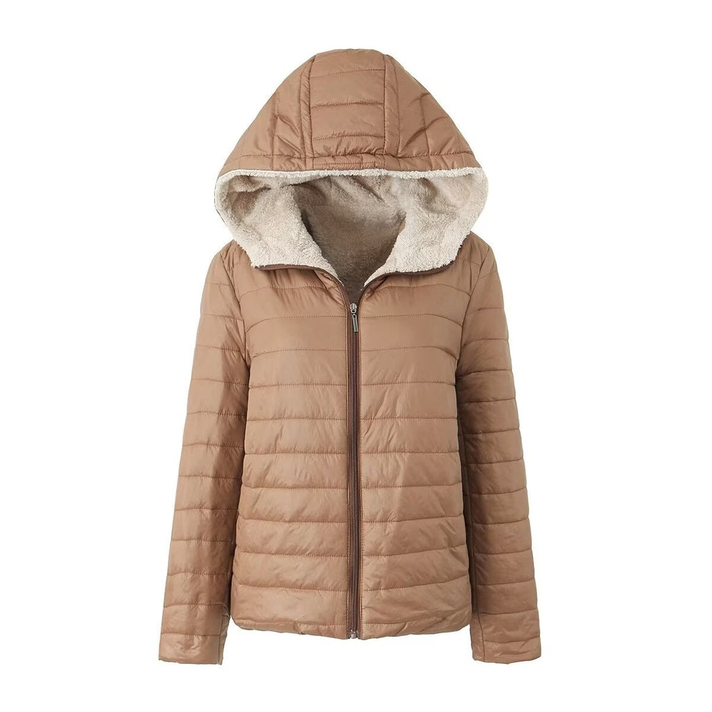 Weibliche Hooded Fleece Jacke – lockerer Schnitt – Bild 4 | LuxeStyle