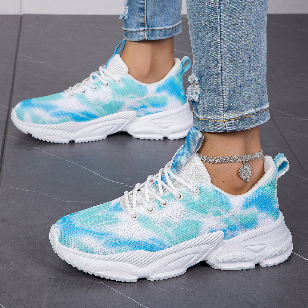 Freizeit-Sneaker mit Blumenmuster
