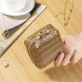 Krokodilmuster Schmuck-Clutch aus Leder | LuxeStyle