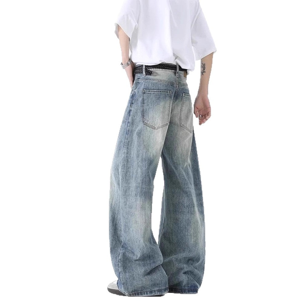Loose-Fit Wide-Leg Hose im Used-Look