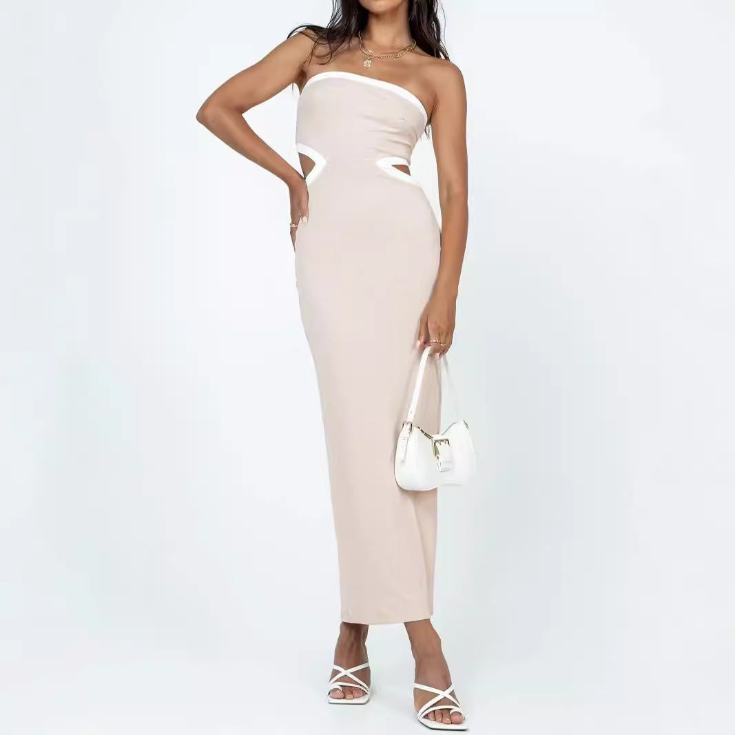 Rückenfreies Strickkleid