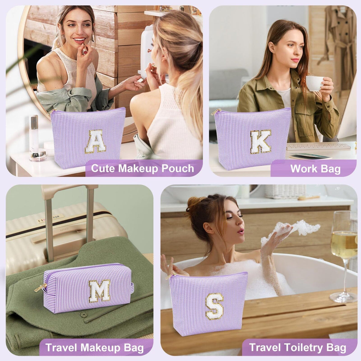 Bestickte Make-up-Tasche für unterwegs – Bild 4 | LuxeStyle