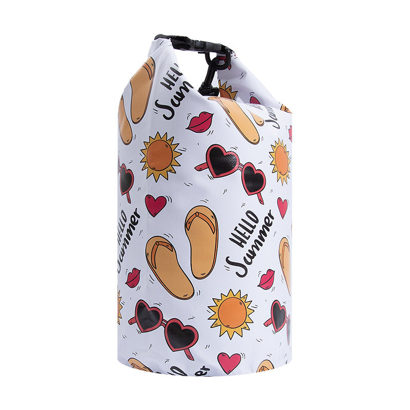Wasserdichter Dry Bag mit Blumenprint, 10L