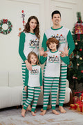 Weihnachts-Partnerlook Blau-Weiss Gestreift