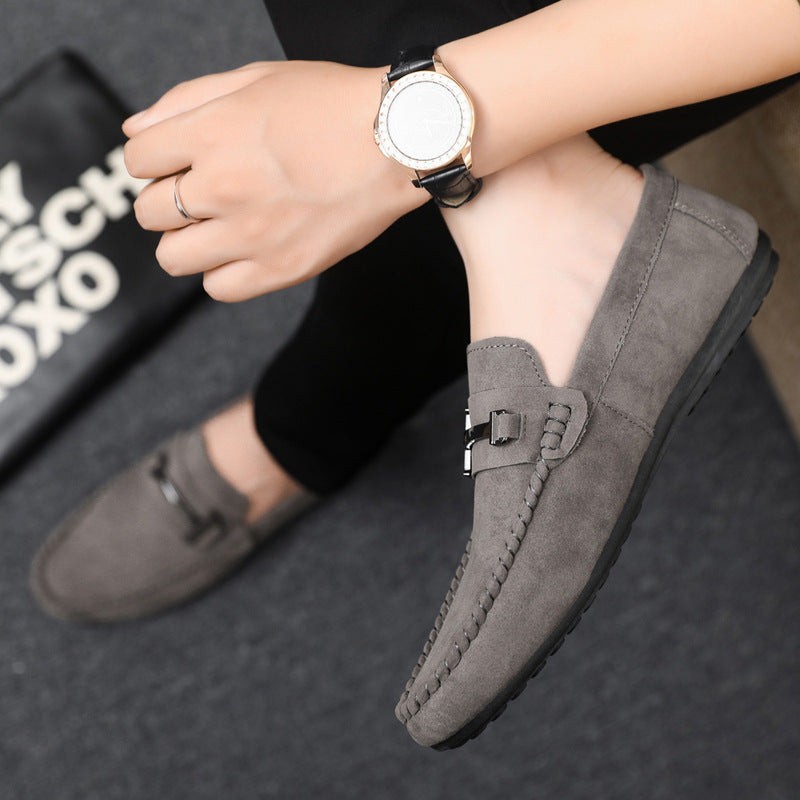 Legere Herren-Slipper aus Wildleder