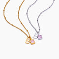 Personalisierbare Edelstahl-Halskette mit Perlenkette – Bild 1 | LuxeStyle