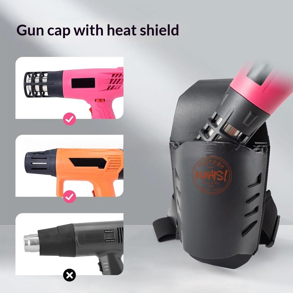 Hitzebeständiger Heat Gun mit Leder-Bauchtasche