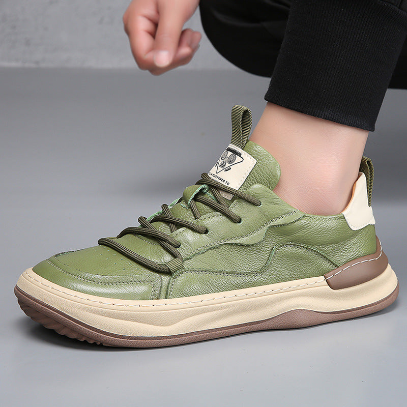 Herren-Sneaker aus Echtleder mit dicker Sohle – Bild 9 | LuxeStyle