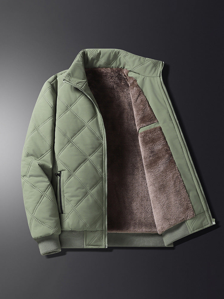 Winddichte Baumwolljacke mit Stehkragen für Herren – Ansicht 4
