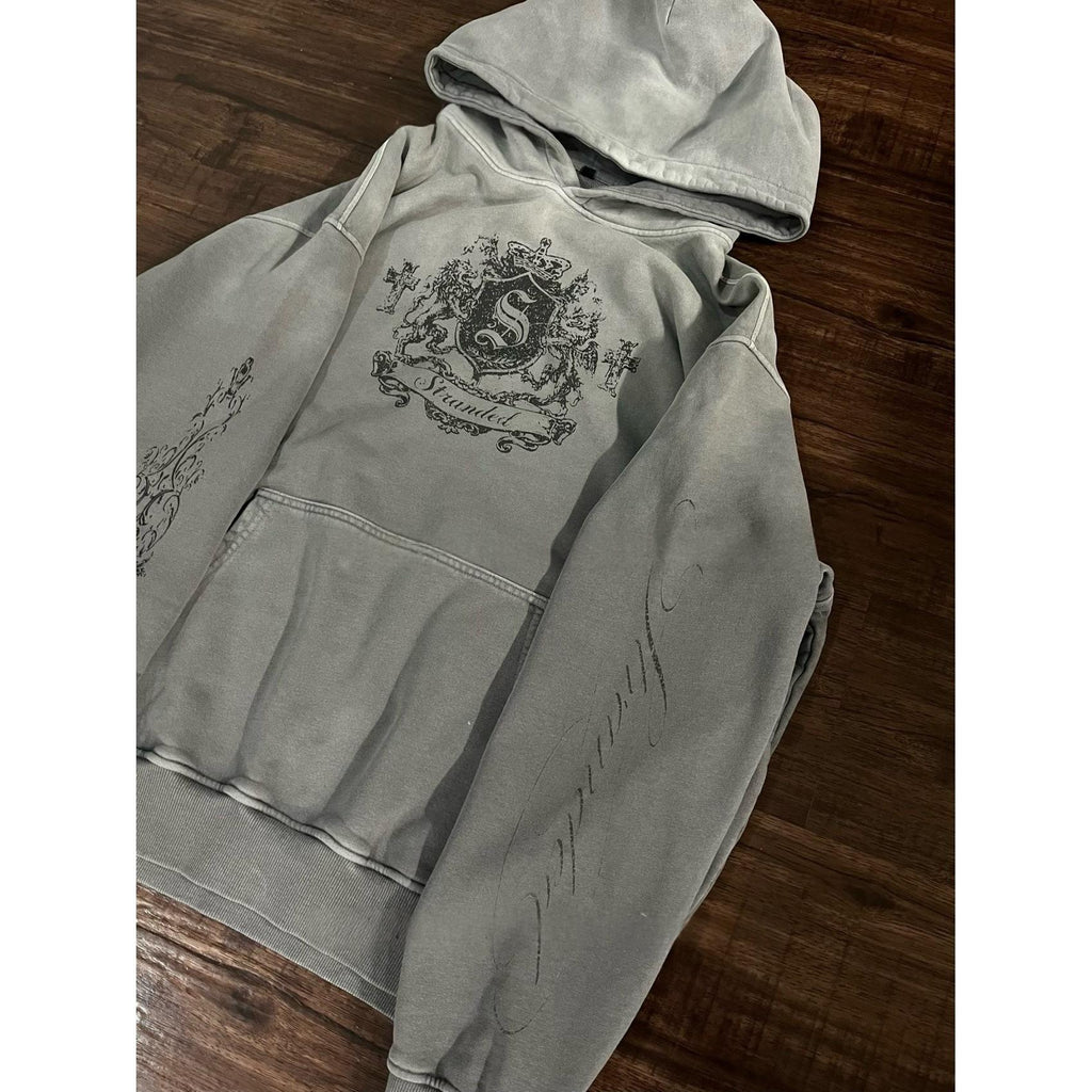 Retro Hoodie mit Cartoon-Print