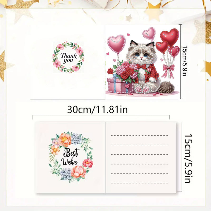 DIY Diamond Painting Grusskarten-Set