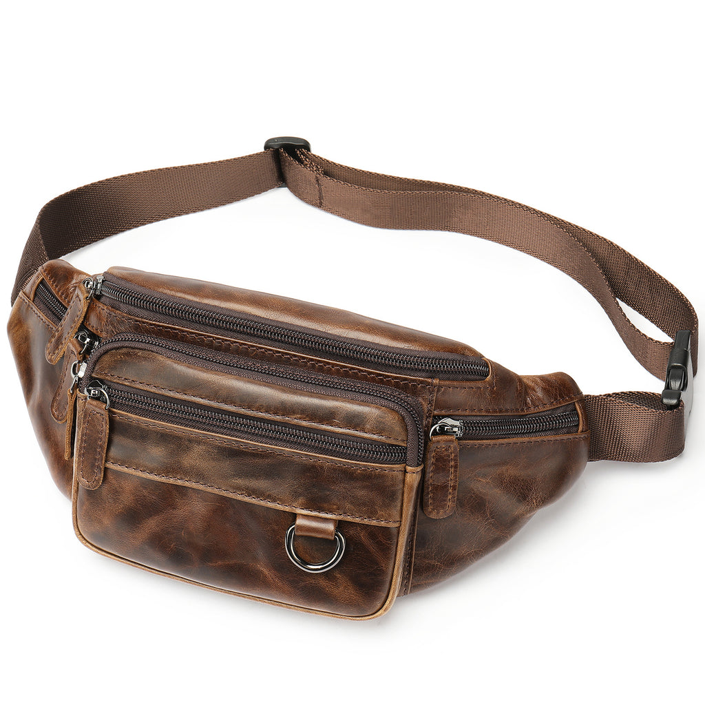Leder-Handytasche für Herren, Crossbody