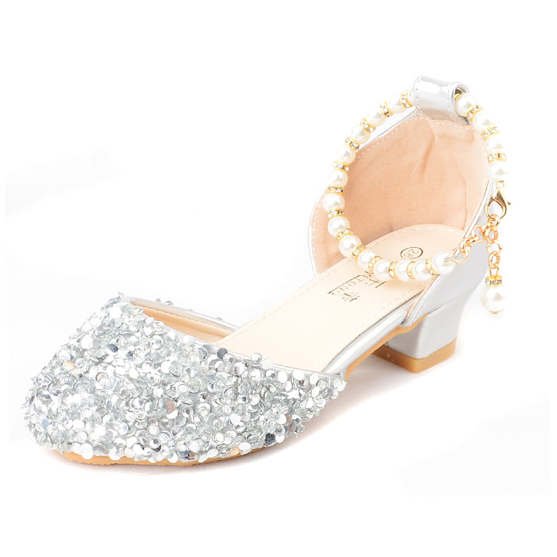 Mädchen Sandalen mit Glitzer und Schnalle – Bild 3 | LuxeStyle