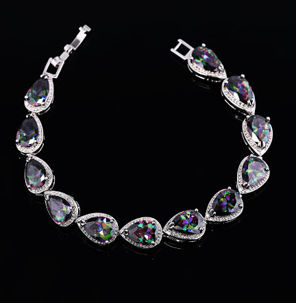 Mehrfarbiges Edelstein-Armband – Bild 4 | LuxeStyle