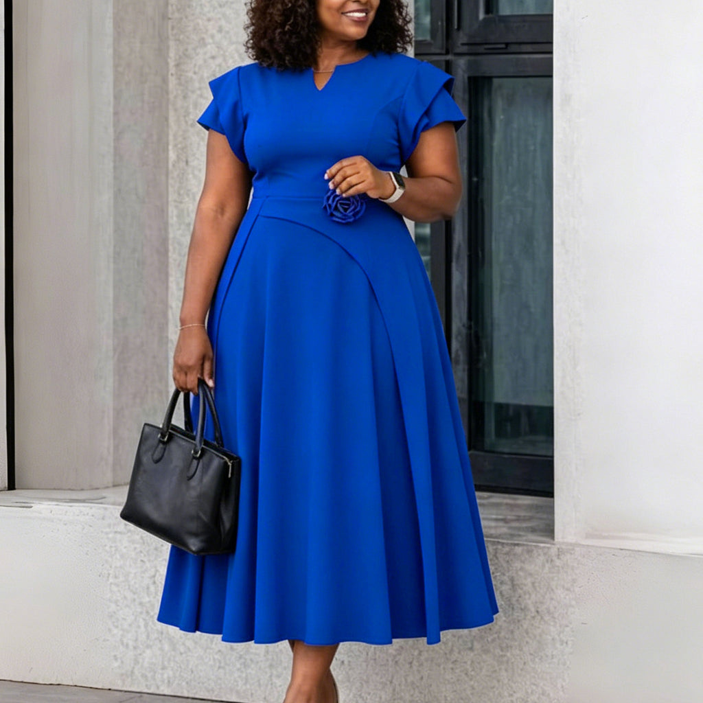 Elegantes Sommerkleid mit Blumenmuster
