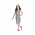 Kinder-Kostüm «Silver Flapper» (10–12 Jahre)