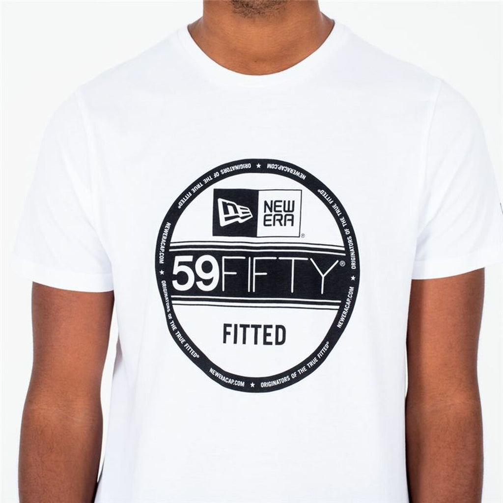 Herren Kurzarm-T-Shirt New Era Essential Visor Sticker Weiß – LuxeStyle Schweiz