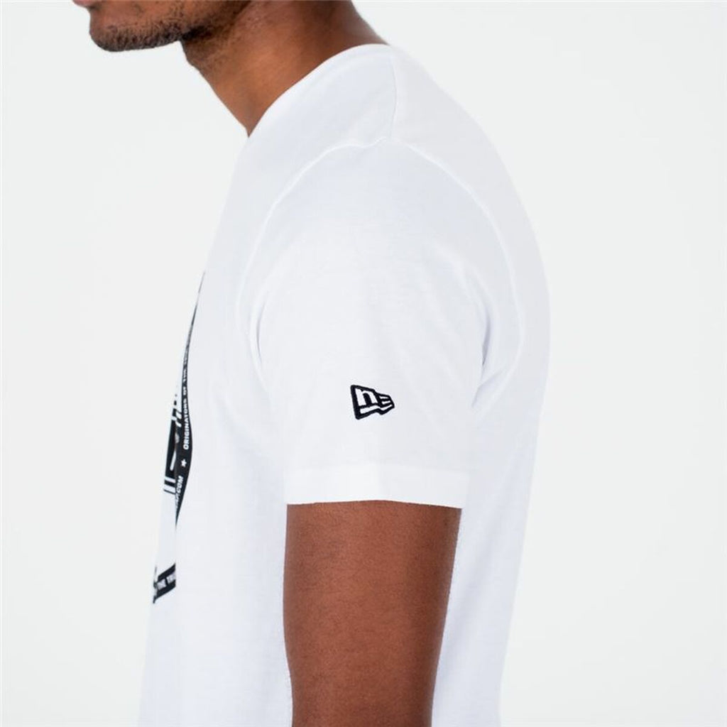 Herren Kurzarm-T-Shirt New Era Essential Visor Sticker Weiß – LuxeStyle Schweiz