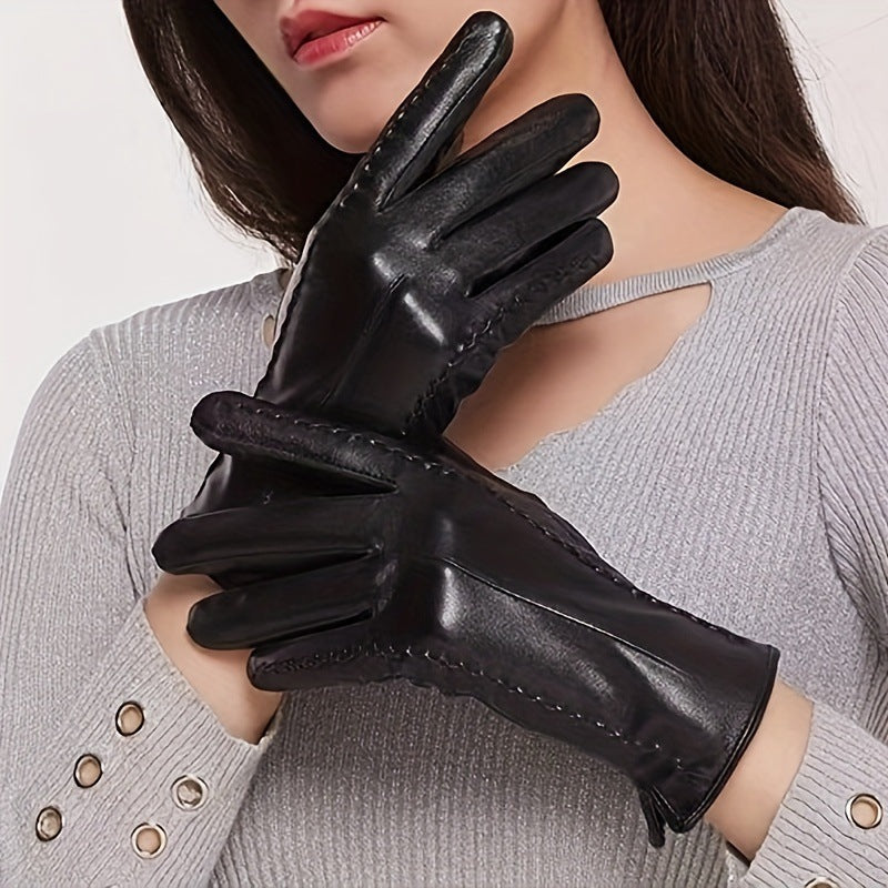 Damen-Handschuhe aus echtem Leder