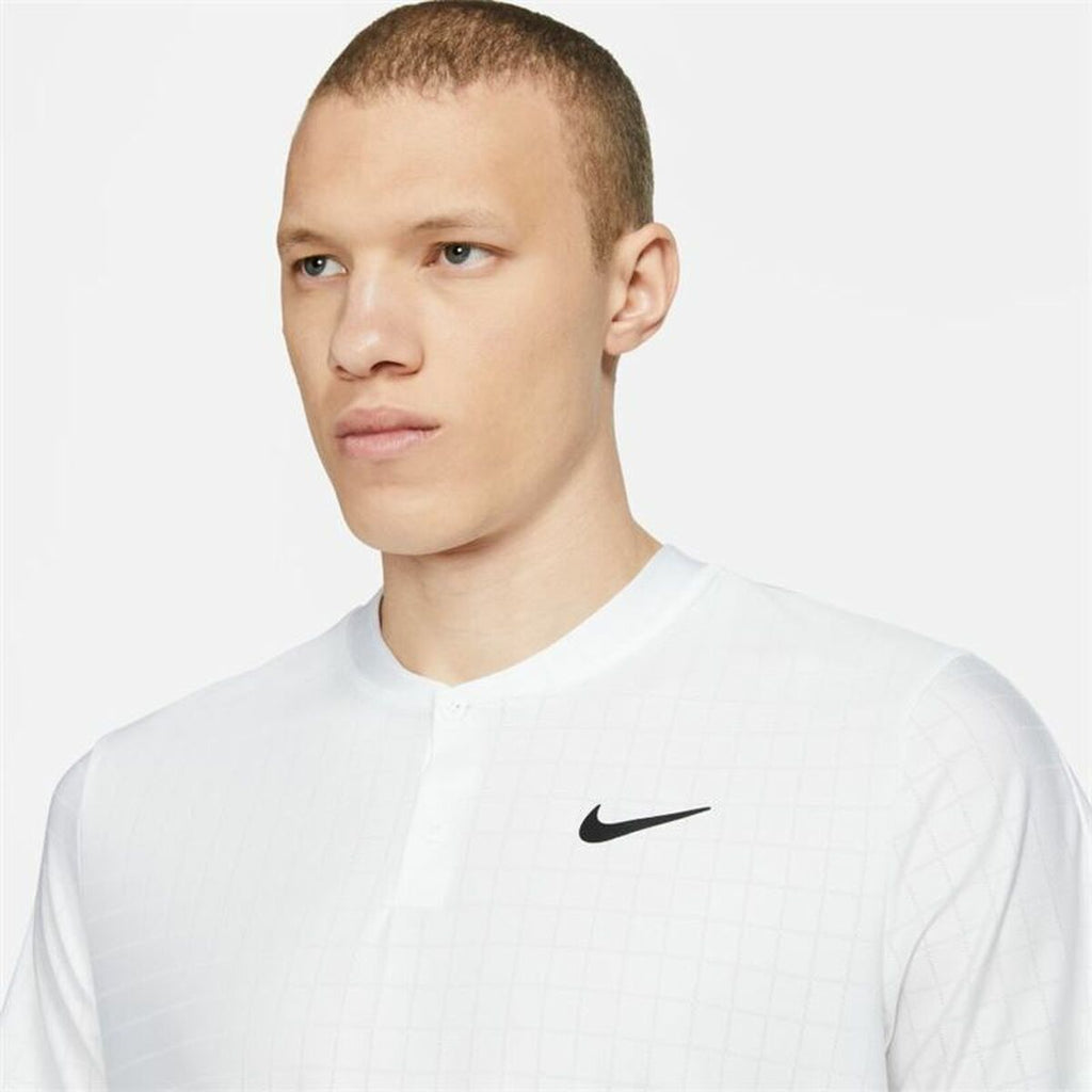 Herren Kurzarm-Poloshirt Nike Court Dri-Fit Advantage Weiß – LuxeStyle Schweiz