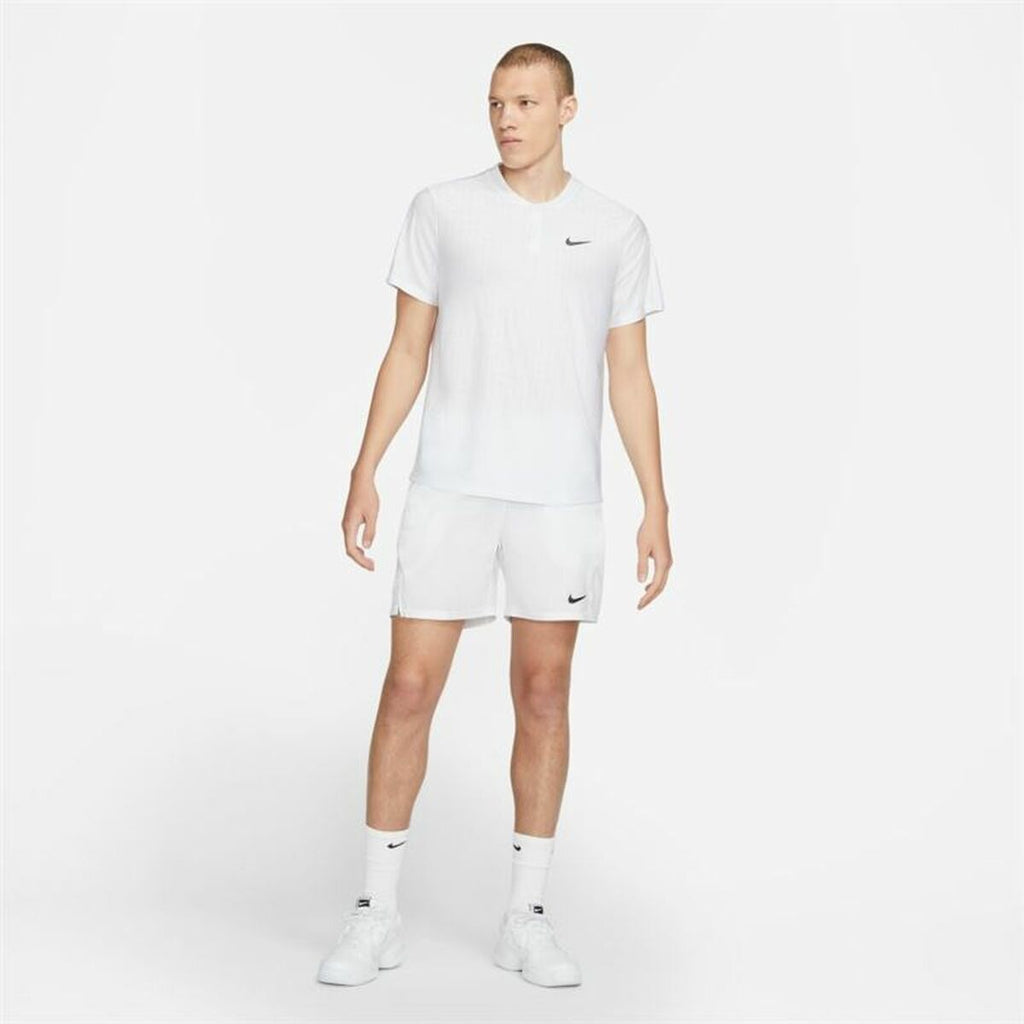 Herren Kurzarm-Poloshirt Nike Court Dri-Fit Advantage Weiß – LuxeStyle Schweiz