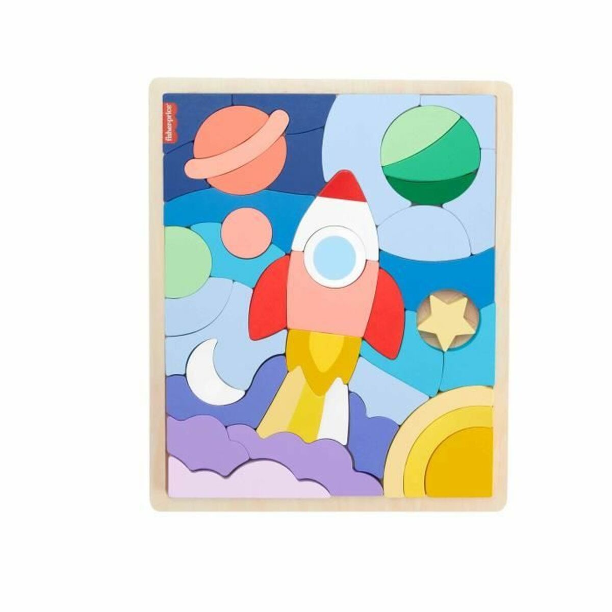 Kinder Puzzle aus Holz Fisher-Price 30 x 2 x 25 cm