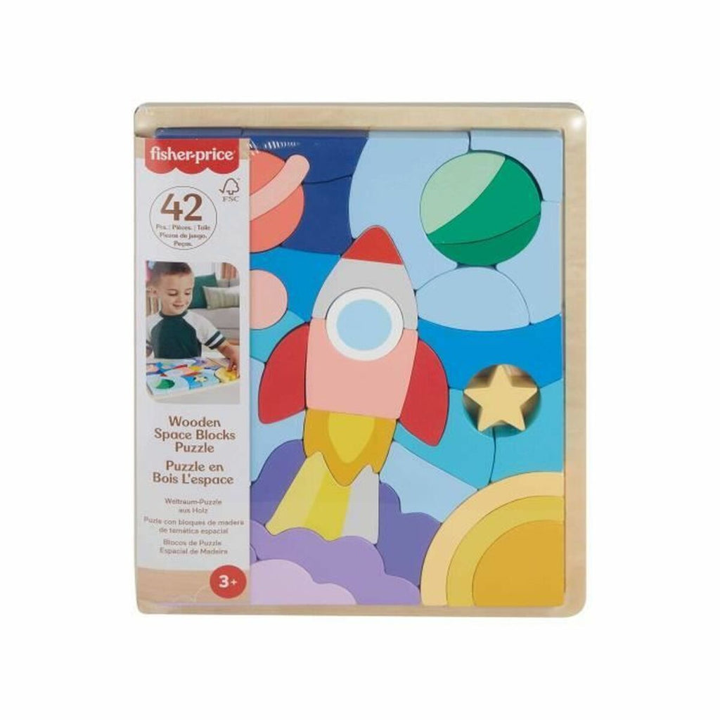 Kinder Puzzle aus Holz Fisher-Price 30 x 2 x 25 cm
