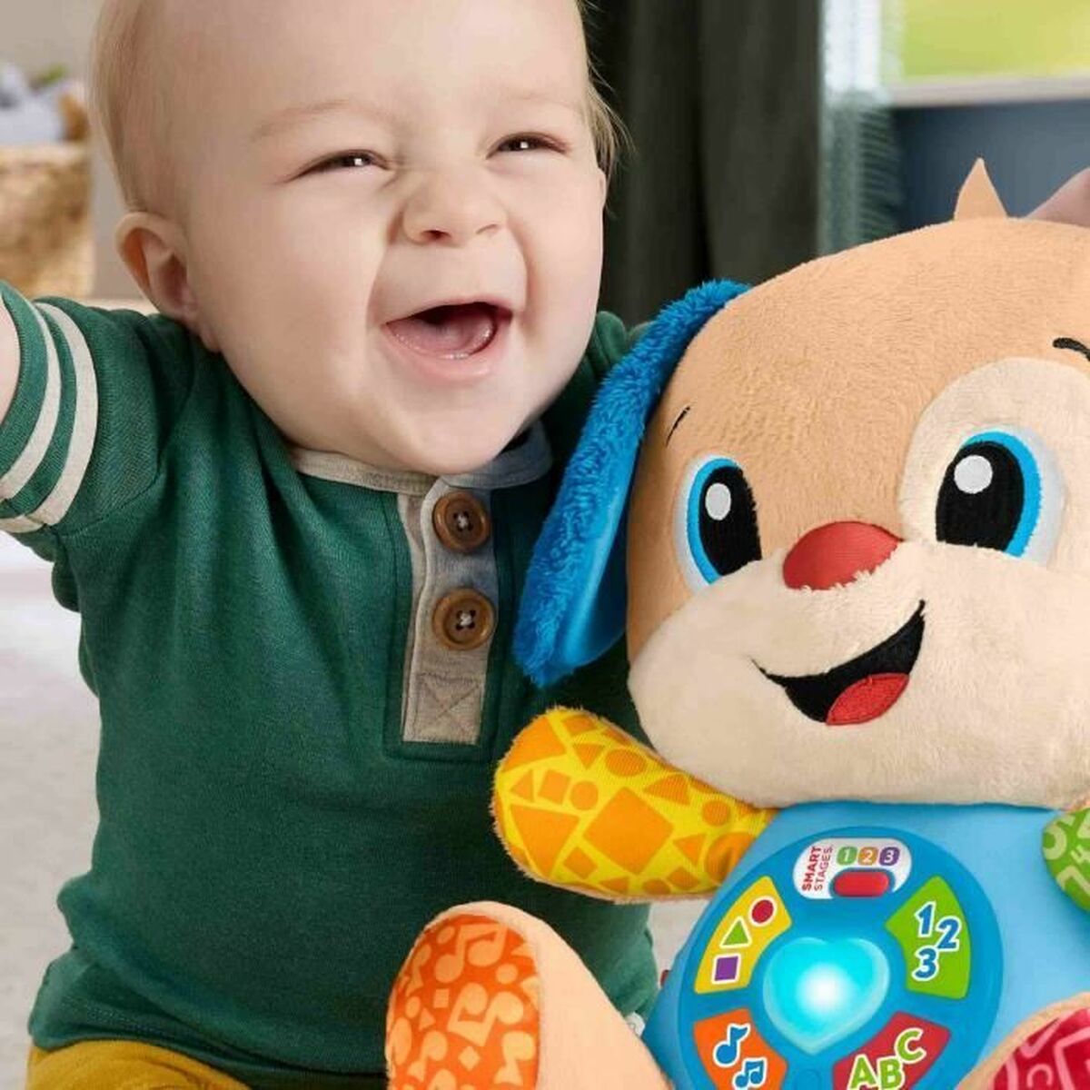 Plüschtier Fisher-Price Laugh and Learn Puppy Progressive Awakening Mu
