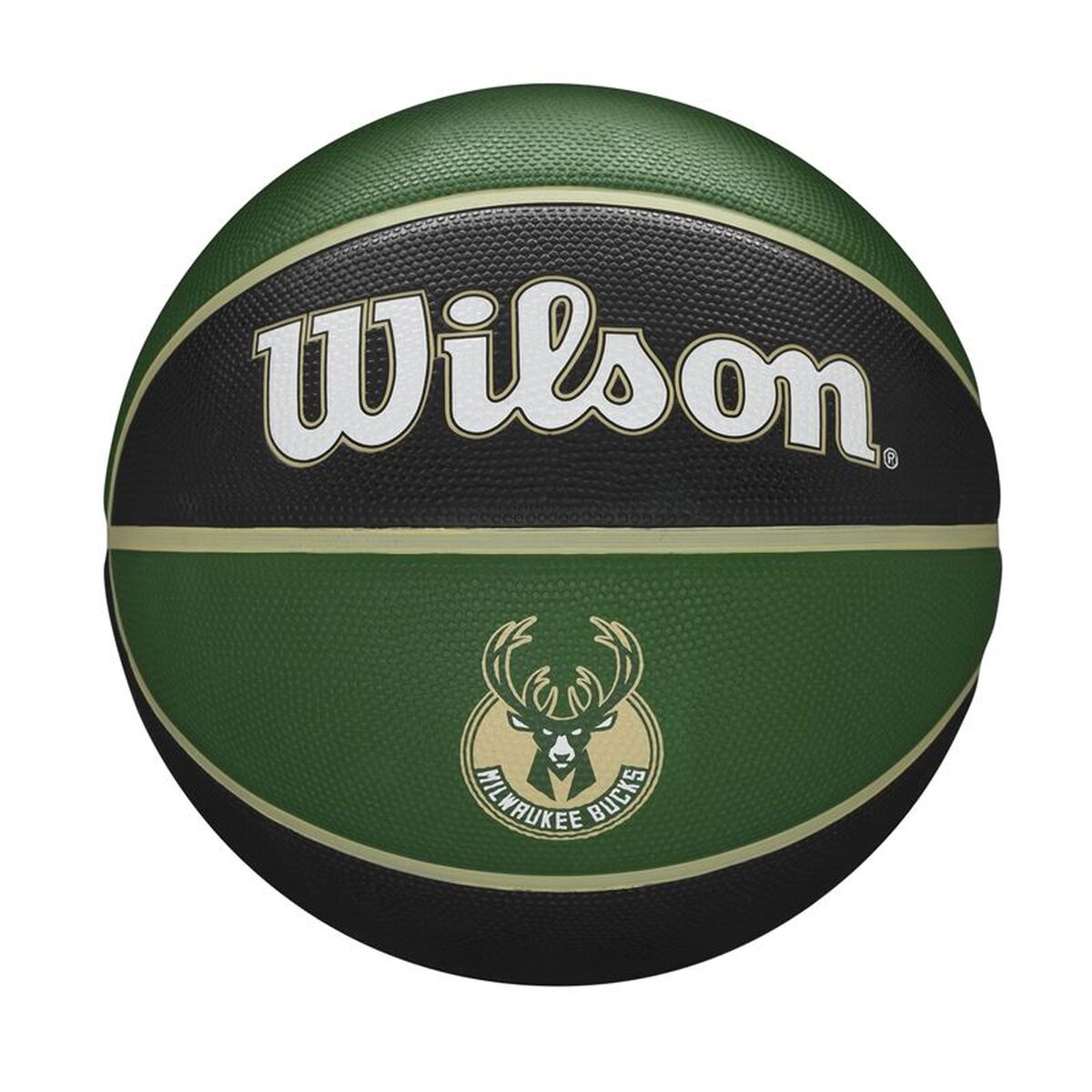 Basketball Wilson NBA Team Tribute Milwakee 7 grün Kautschuk (Größe 7)