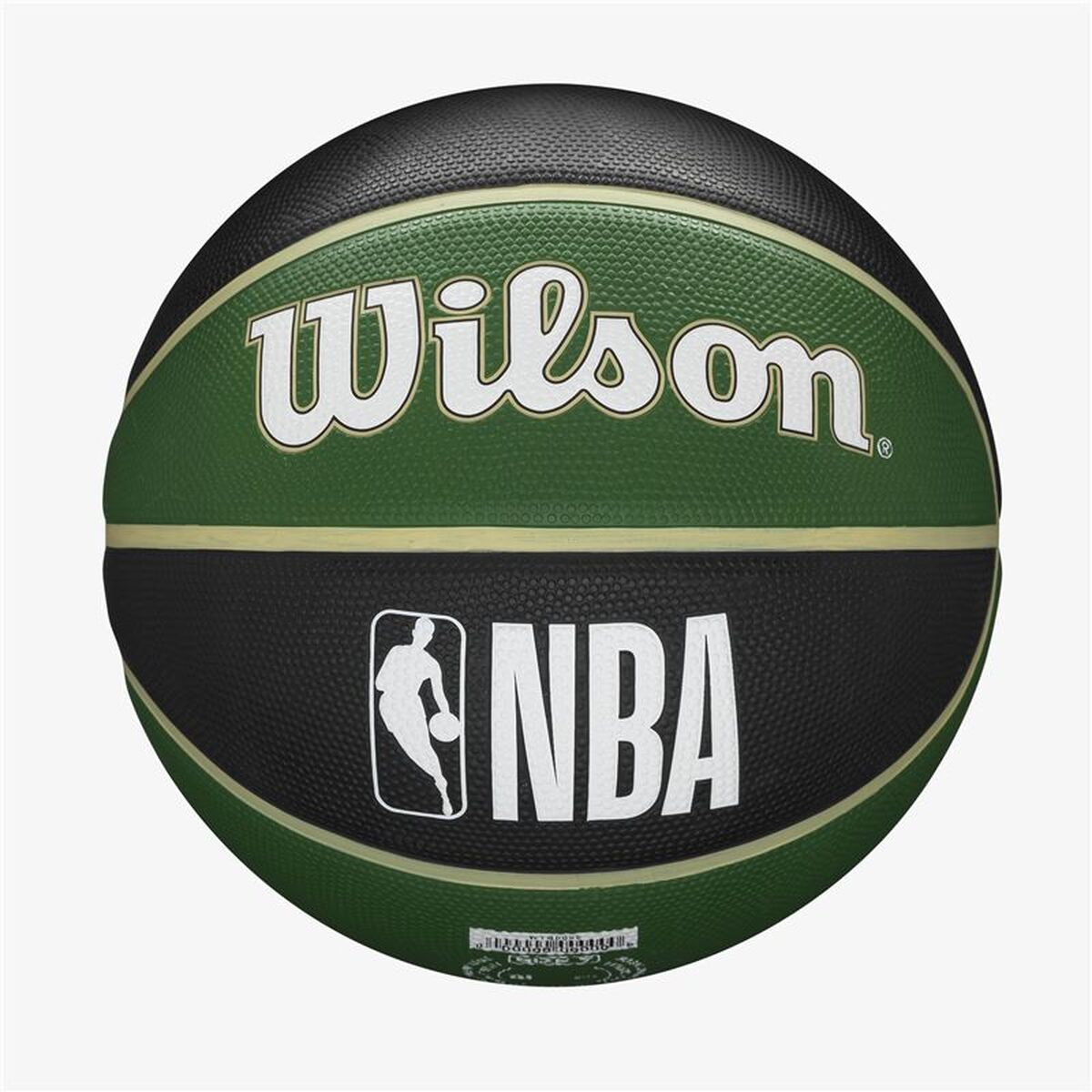 Basketball Wilson NBA Team Tribute Milwakee 7 grün Kautschuk (Größe 7)
