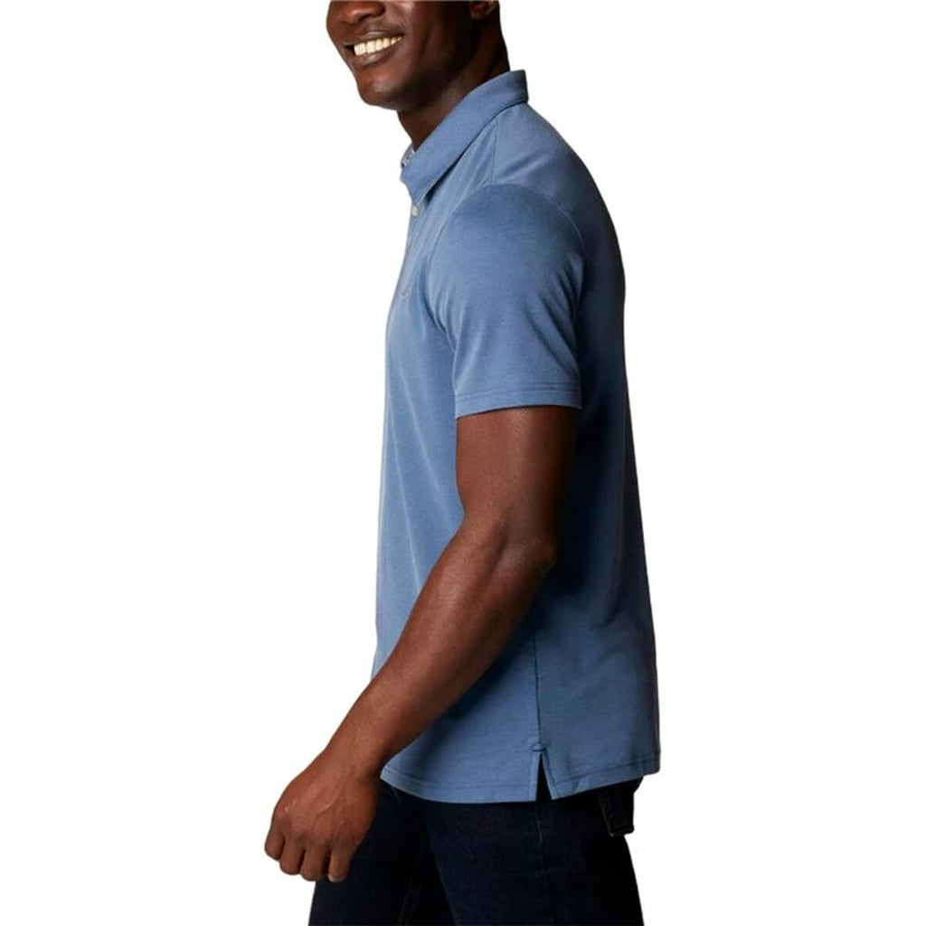 Herren Kurzarm-Poloshirt Columbia Nelson Point™ Indigo – LuxeStyle Schweiz