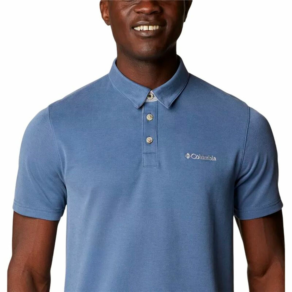 Herren Kurzarm-Poloshirt Columbia Nelson Point™ Indigo – LuxeStyle Schweiz