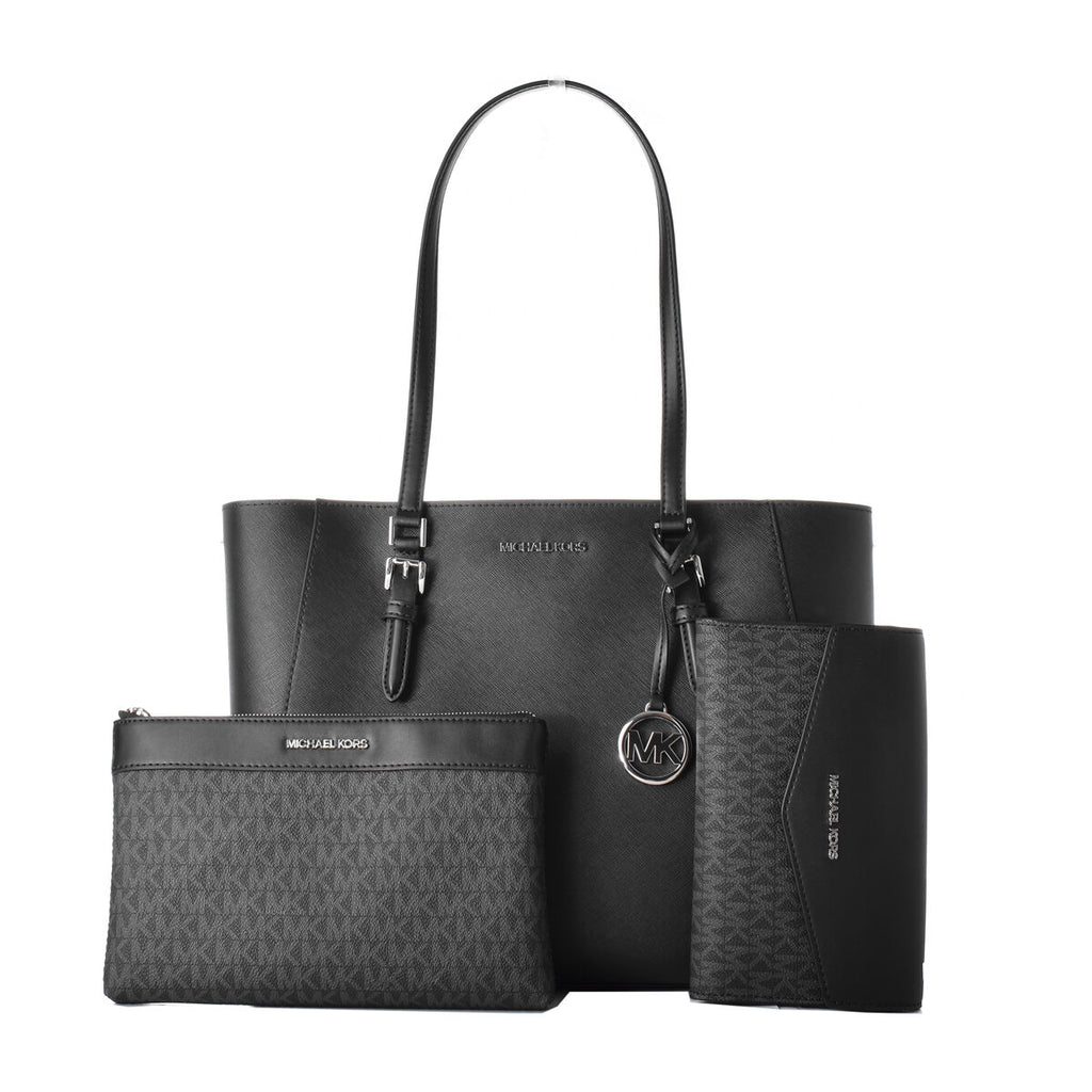 Damen Handtasche Michael Kors CHARLOTTE Schwarz 34 x 27 x 11 cm